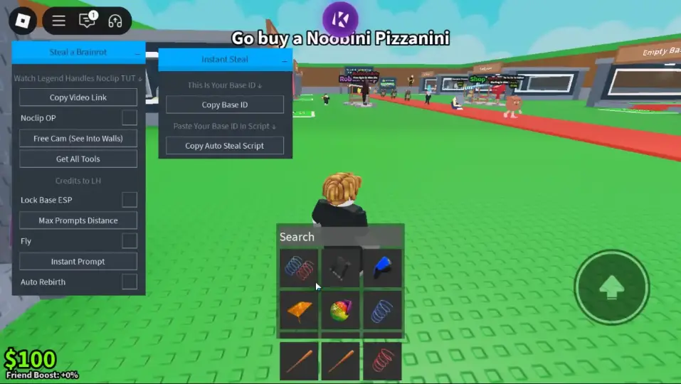 Steal a Brainrot Mod Menu Working UNPATCHED