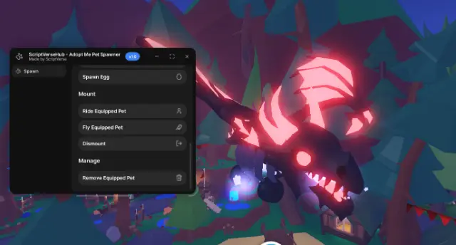 Adopt me - Pet Spawner (Visual) Ride and Fly Any Pets!