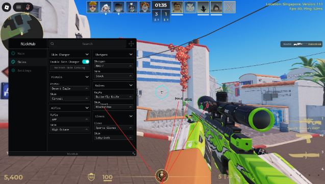 [UPDATE SKIN CHANGER] ESP AIMBOT NO FLASH NO SMOKE AND MORE